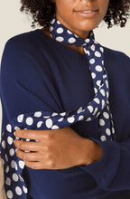 Aurora Navy Blazer Scarf