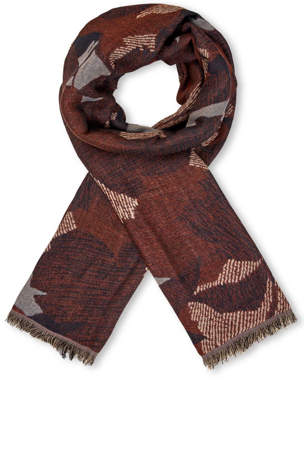 Autumnal Wool Mix Scarf