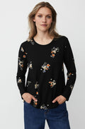 Badisna Autumnal Leaf Print Top
