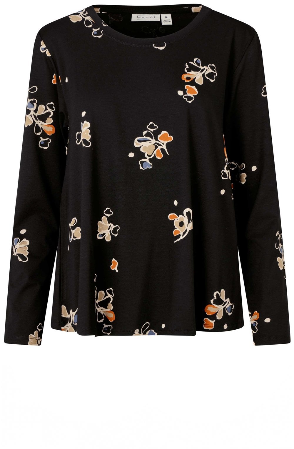 Badisna Autumnal Leaf Print Top