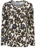 Badisna Bold Floral Print Top