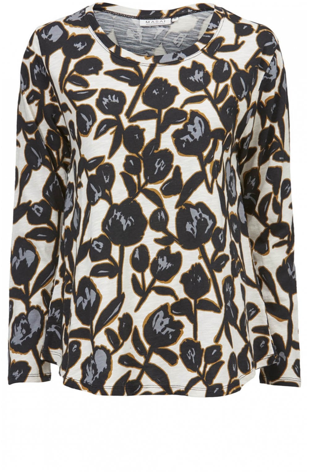 Badisna Bold Floral Print Top