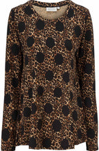 Badisna Monks Robe Leopard Print Top