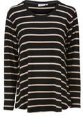 Badisna Striped Jersey Top