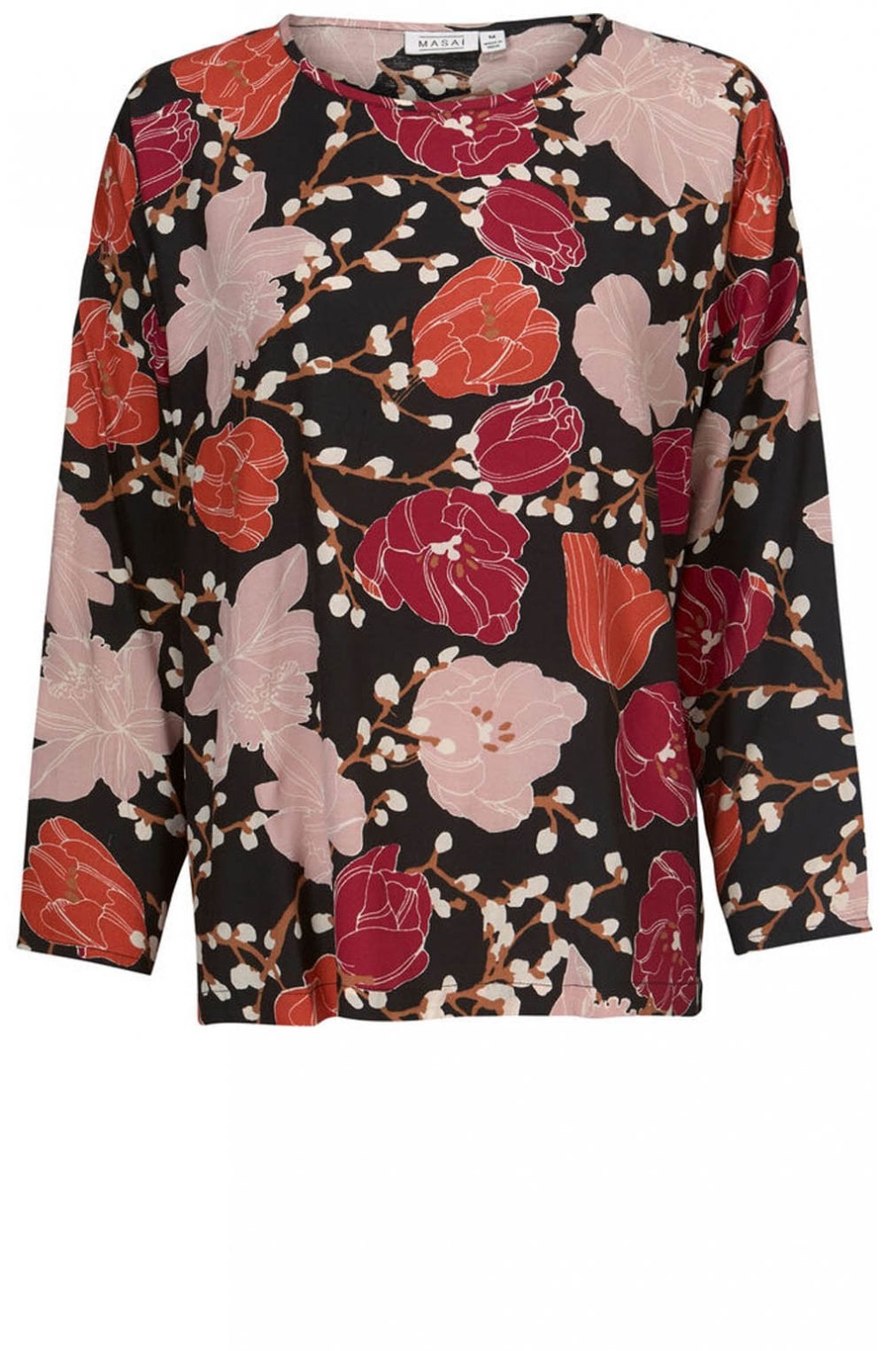 Bahati Bold Floral Print Top