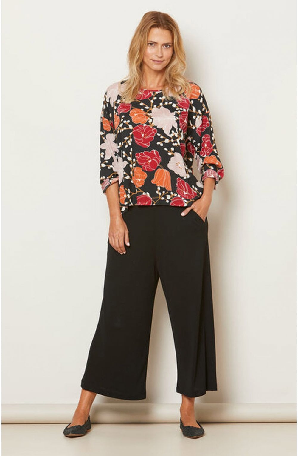 Bahati Bold Floral Print Top