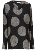 Baini Black Spot Print Top