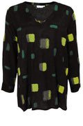 Banu Patterned Crinkle Top