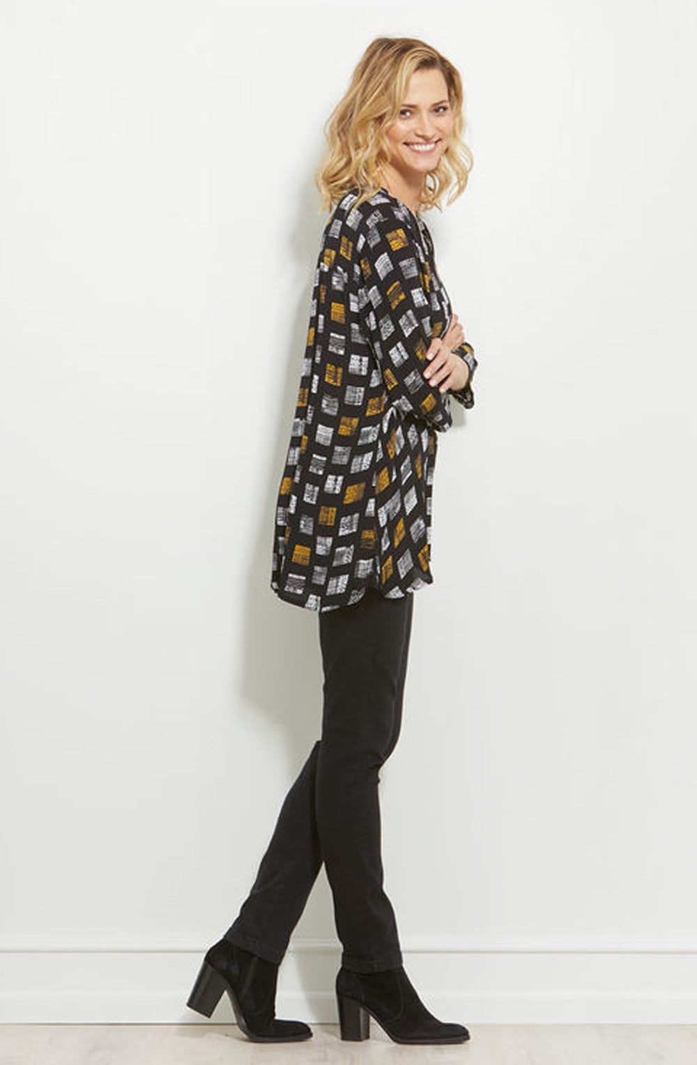 Barbie Square Print Top