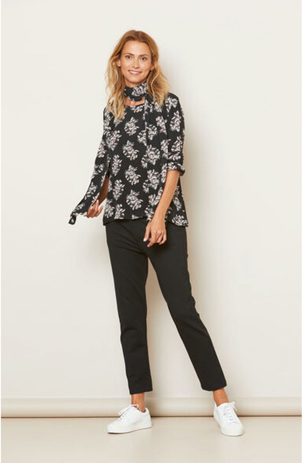 Barka Warm Rose Patterned Top