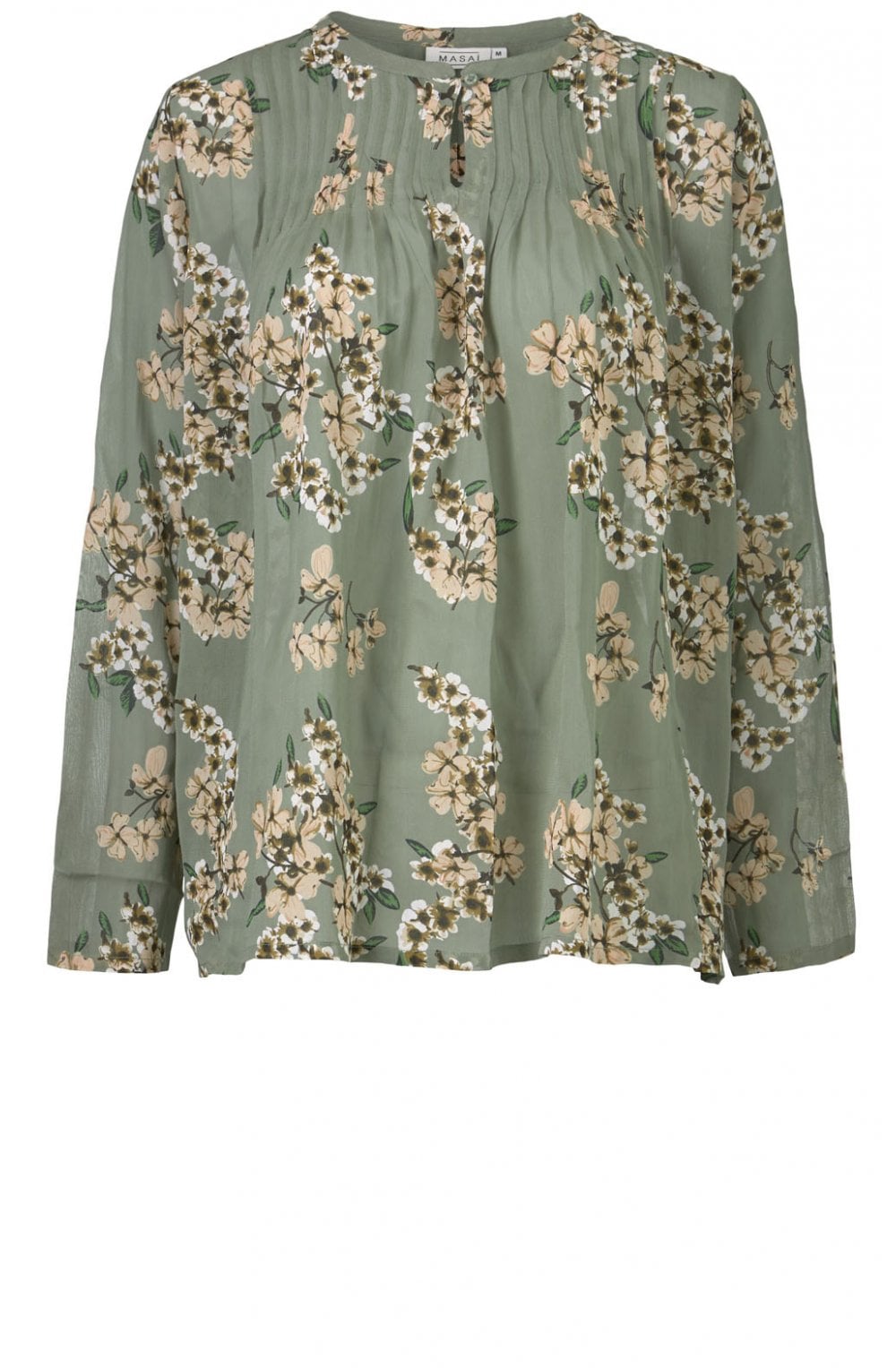Barus Sheer Floral Print Top