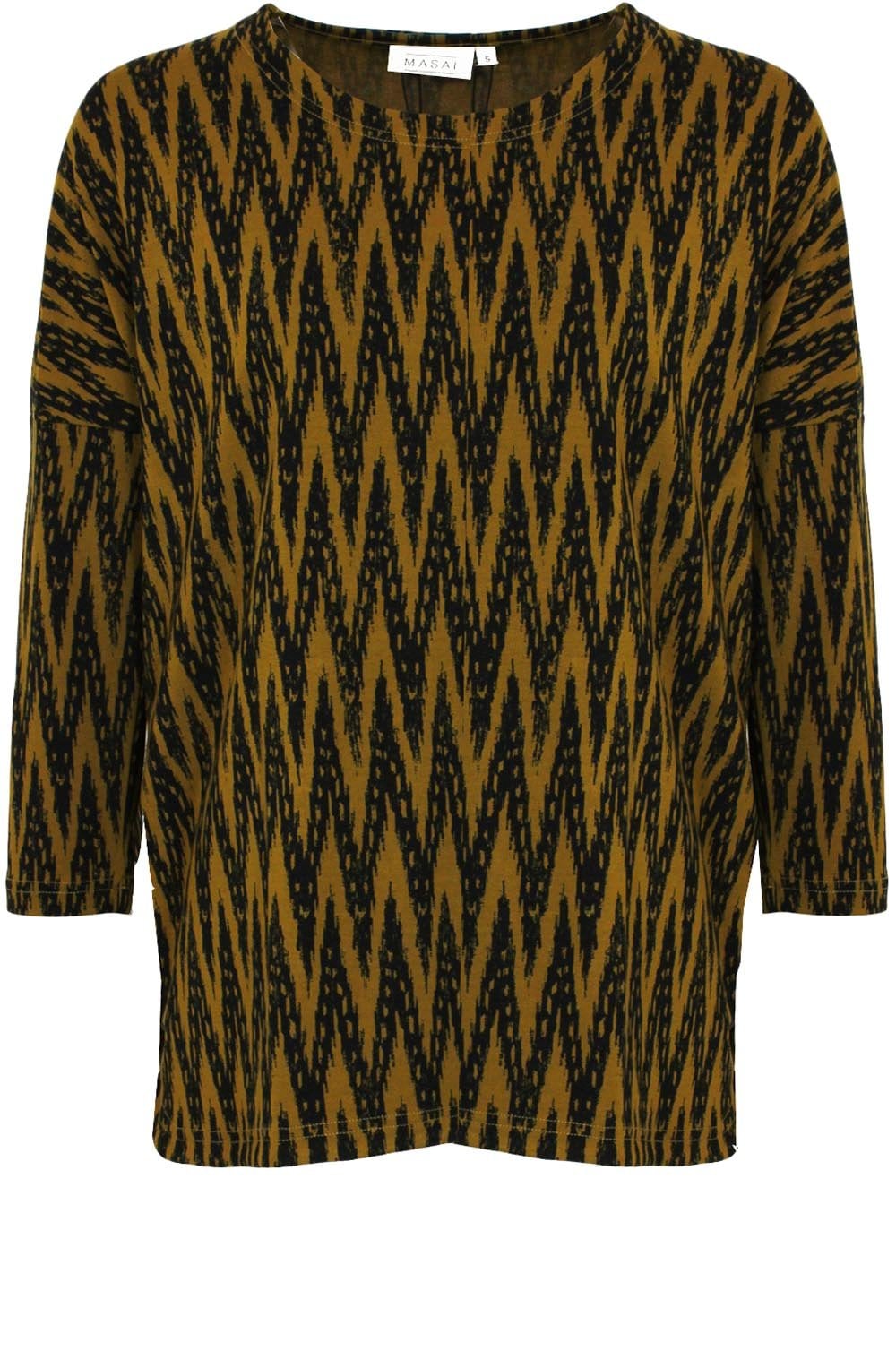 Basigne Zig Zag Print Top