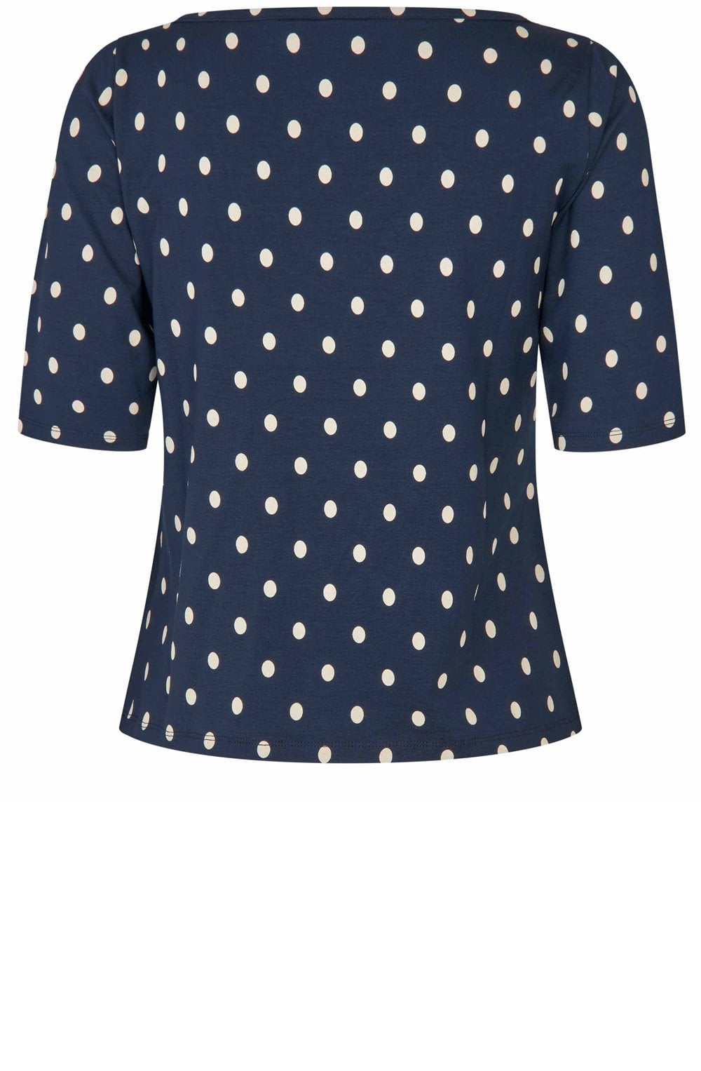 Bavessa Navy Blazer Polka Dot T Shirt