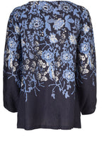Beate Blue mix Floral Top