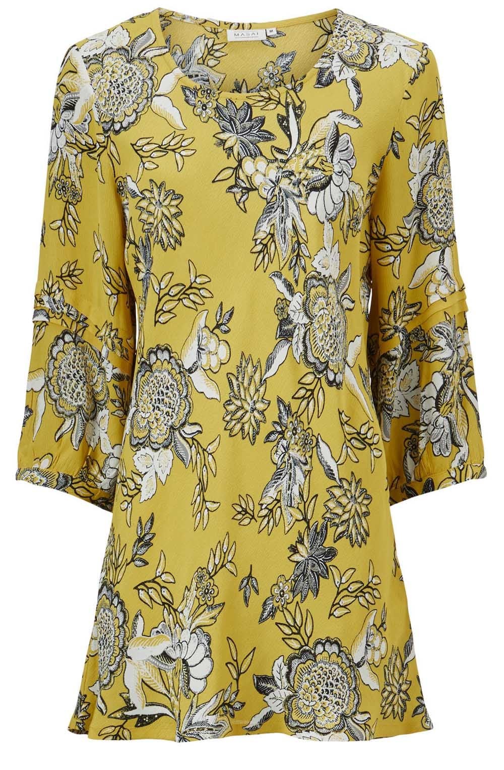 Beate Yellow Floral Top