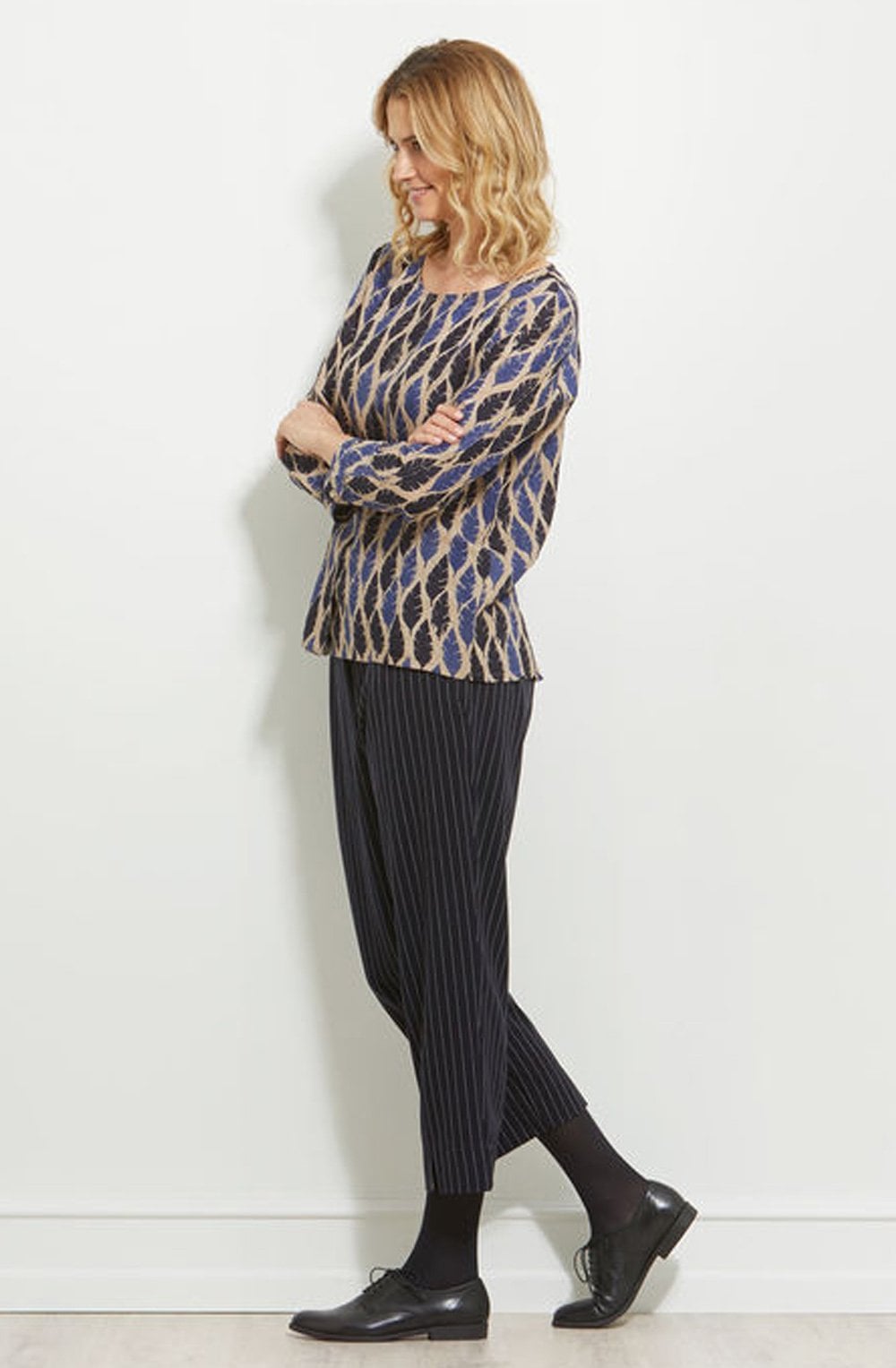 Beatrix Feather print Top