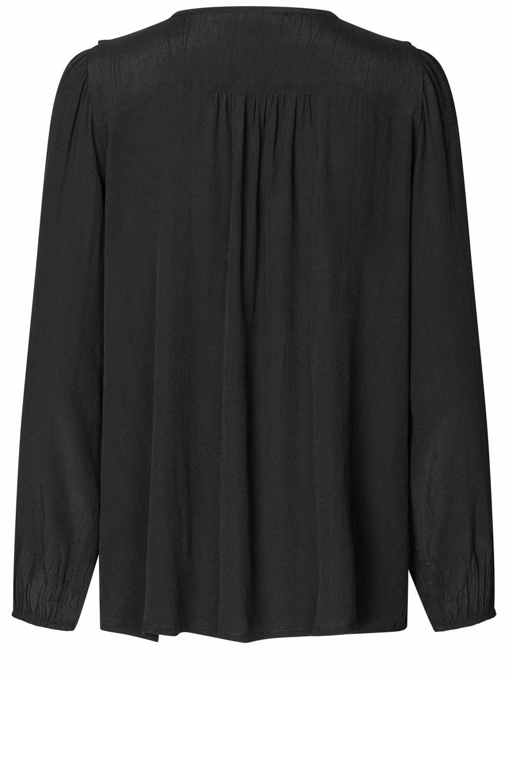 Beauna Black Ruffled Blouse
