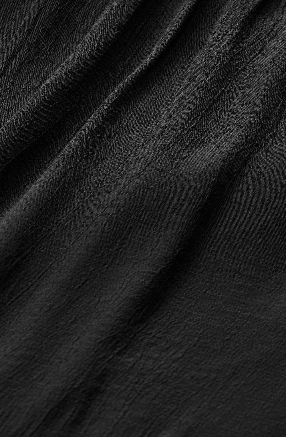 Beauna Black Ruffled Blouse