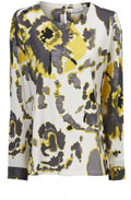 Bebbe Yellow Tie Dye Top