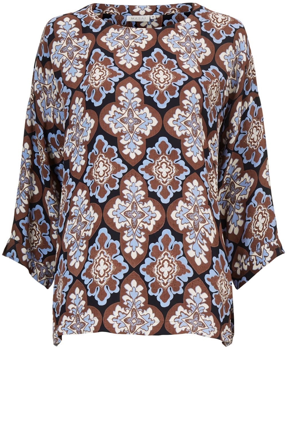Becca Chestnut Medallion Pattern Top