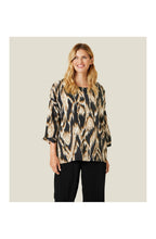 Becca Monks Robe Bark Pattern Oversize Top