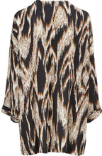 Becca Monks Robe Bark Pattern Oversize Top