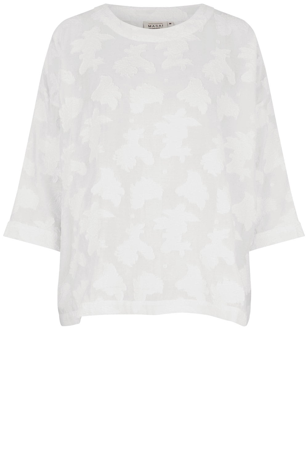 Becca White Textured Blouse