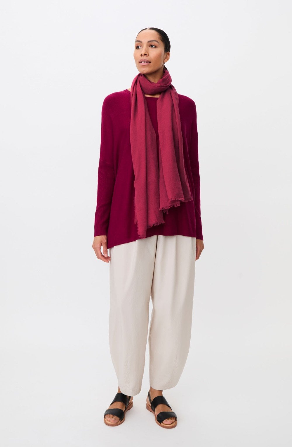Beet Red Ava Scarf