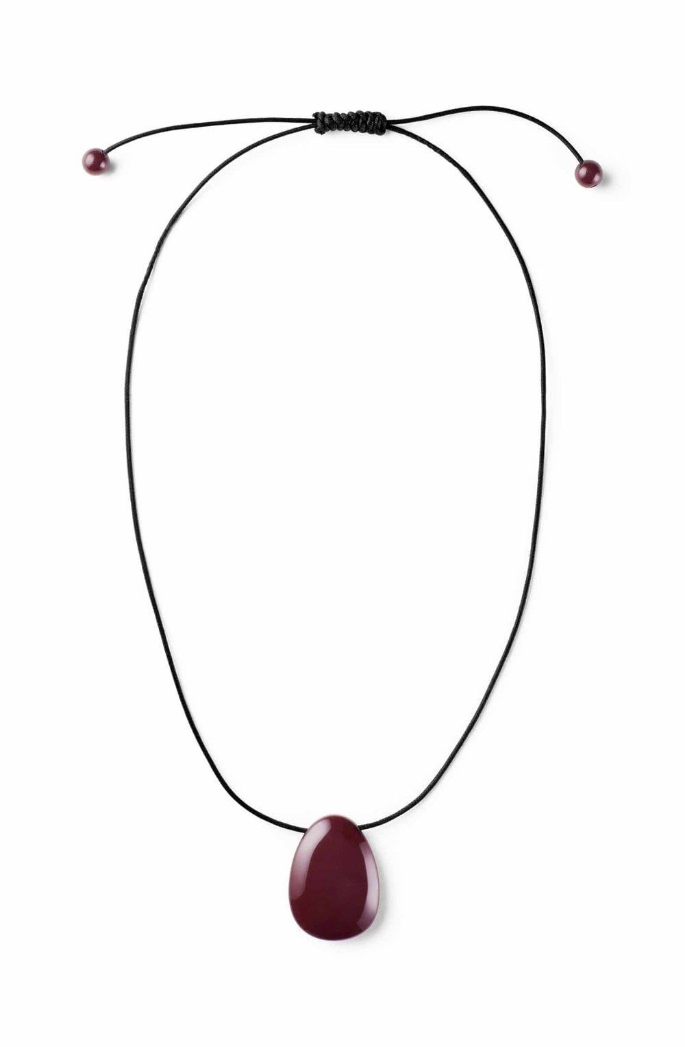 Beet Red Statement Bead Raenora Necklace