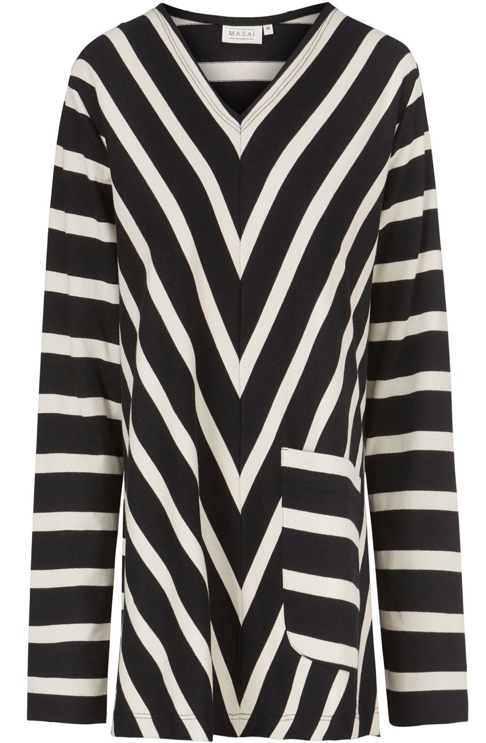 Belinia Black Striped Pocket Jumper