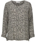Belita Black & White Print Top