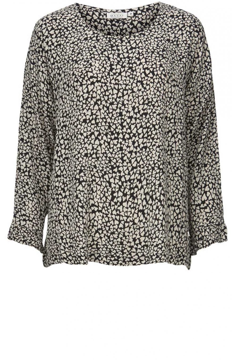 Belita Black & White Print Top