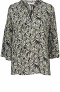Bell Olive Paisley Print Top