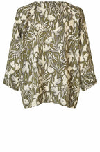Benika Oversized Nature Print Blouse