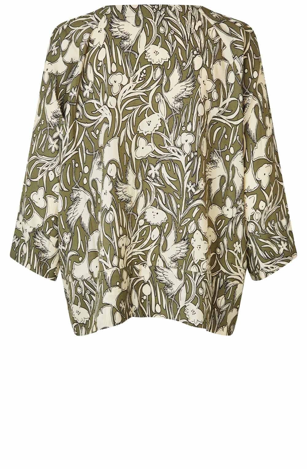 Benika Oversized Nature Print Blouse