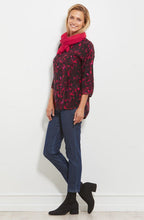 Berla Black & Pink Patterned Top