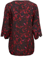 Berla Black & Pink Patterned Top