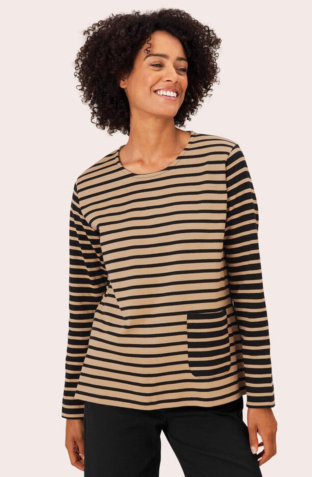 Bernice Travertine Jersey Top