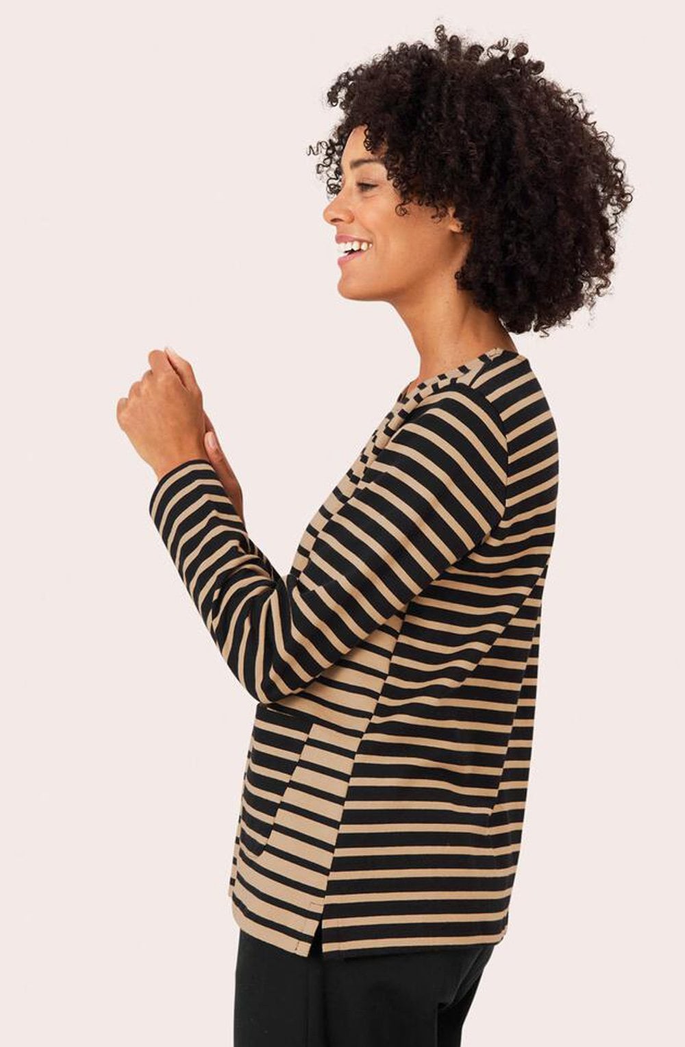 Bernice Travertine Jersey Top