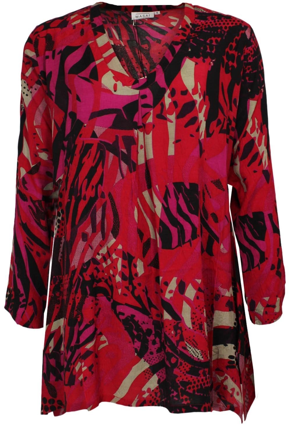 Berta Pink Patterned Top