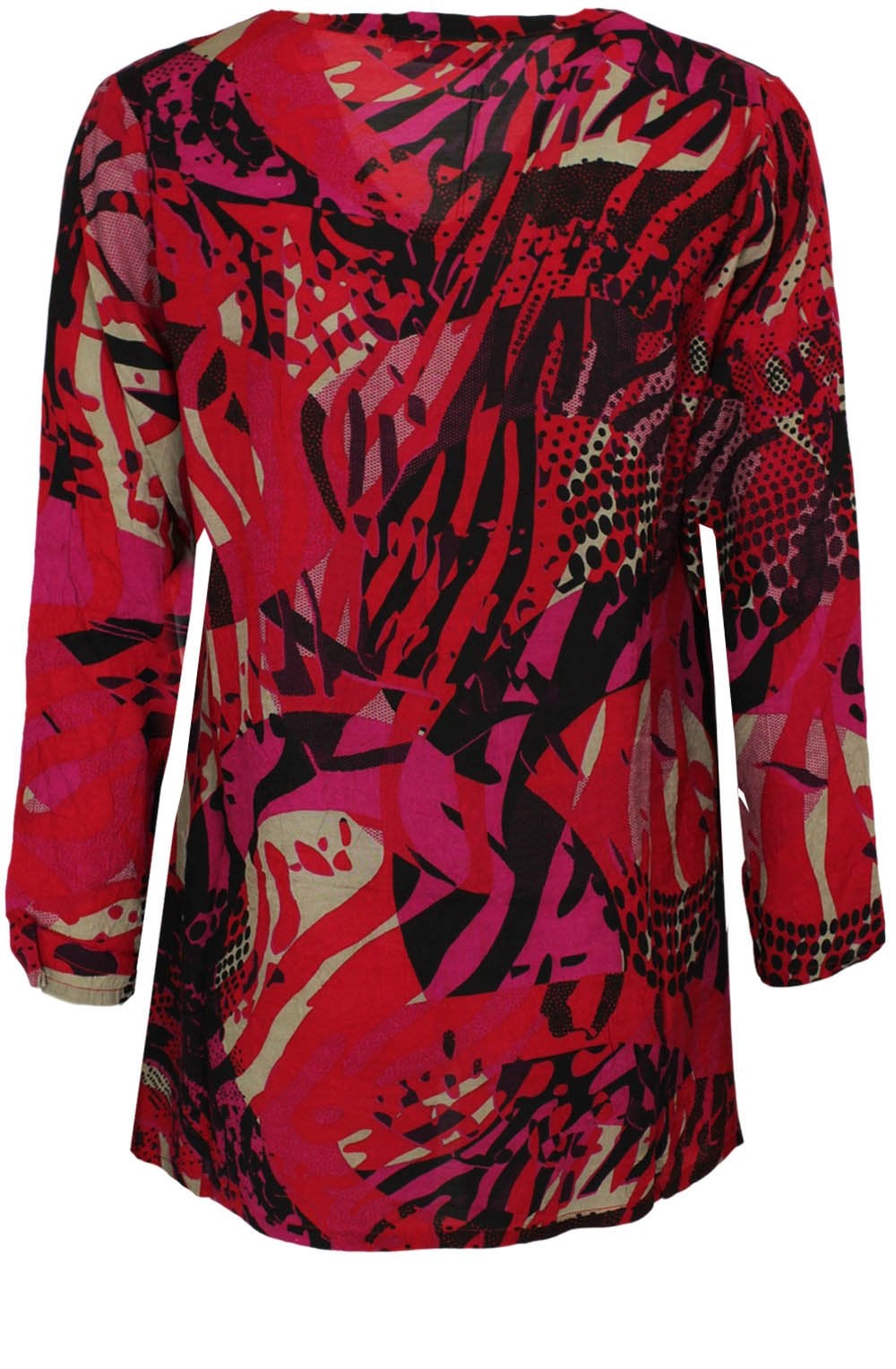 Berta Pink Patterned Top