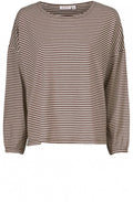 Berya Coffee Striped Top