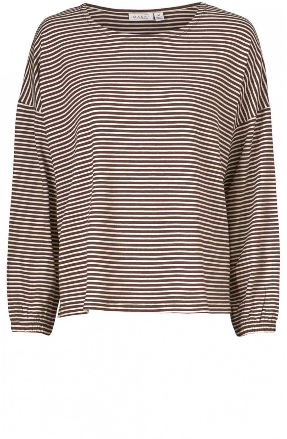 Berya Coffee Striped Top