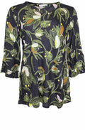 Bet Green Floral Design Top
