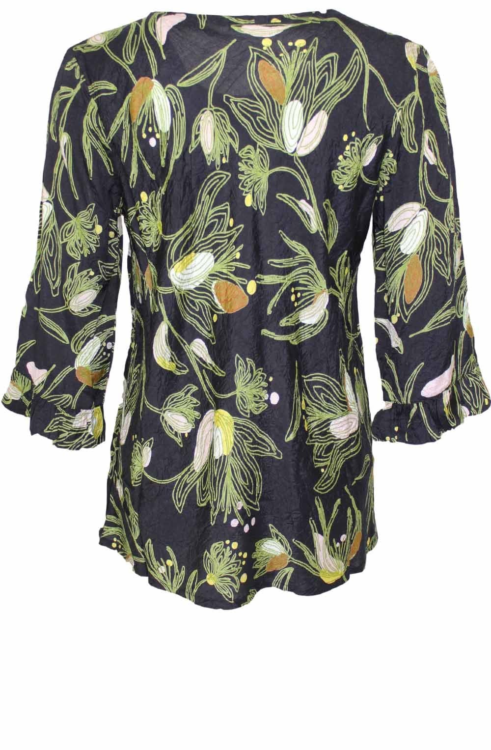 Bet Green Floral Design Top