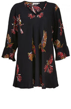 Betsy red ochre blouse