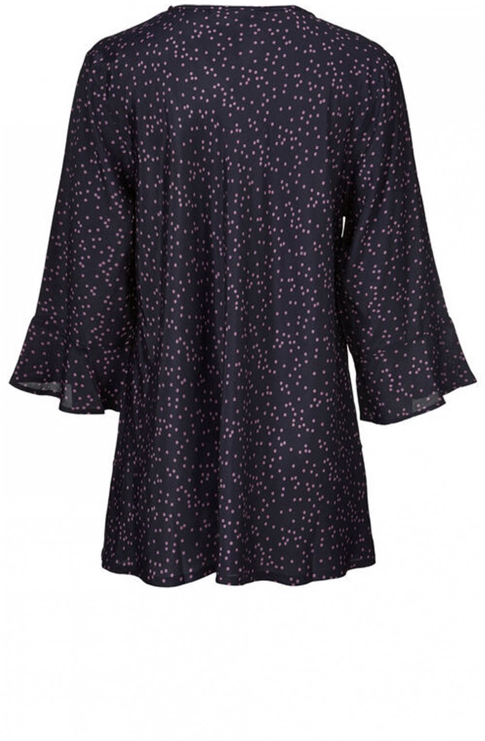 Betsy Violet Spot Print Top