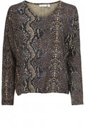 Bianca Snake Print Top
