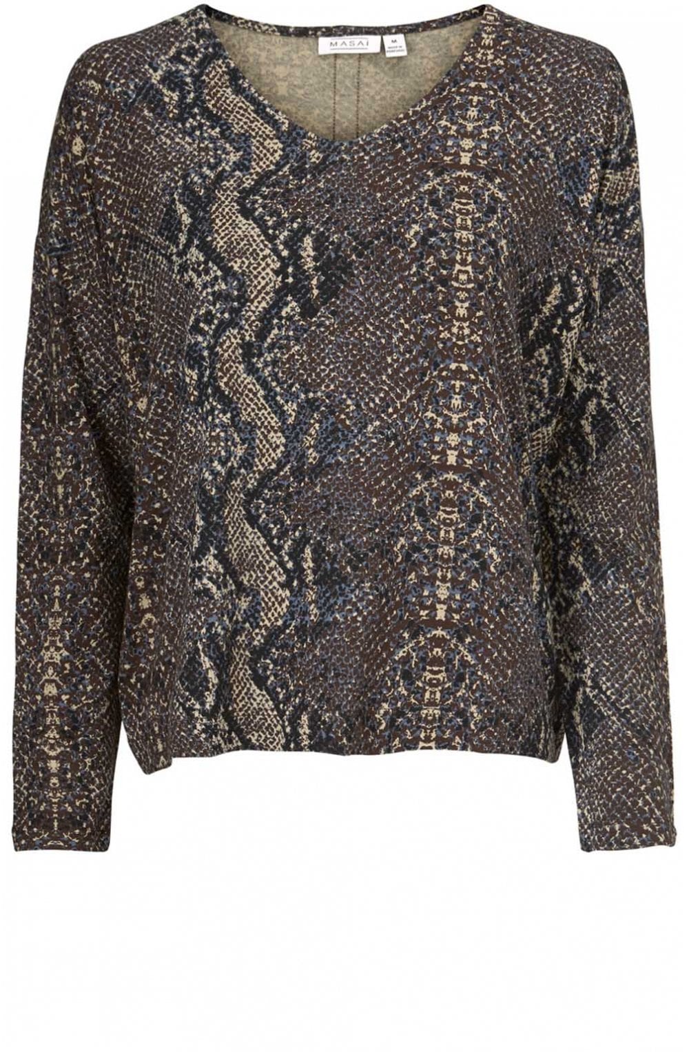 Bianca Snake Print Top