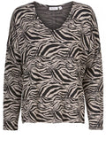 Bianca Zebra Print Top